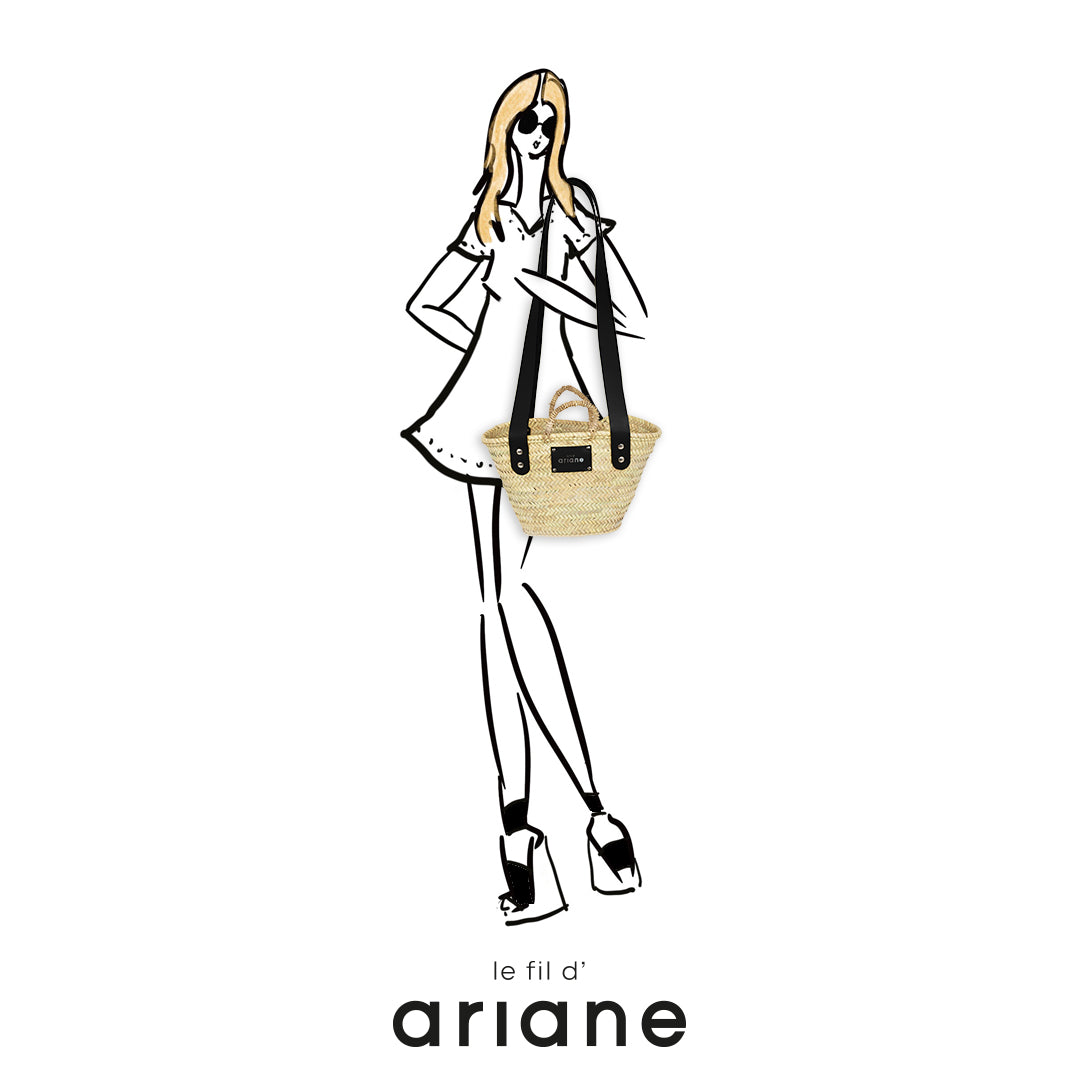 Everyday Basket - Size S - Wide black handles