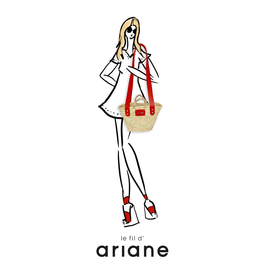 Everyday Basket - Size S - Wide red handles