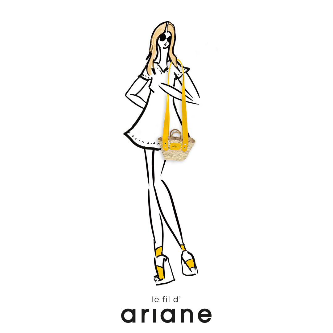 Le mini basket - Size XS - Wide yellow handles