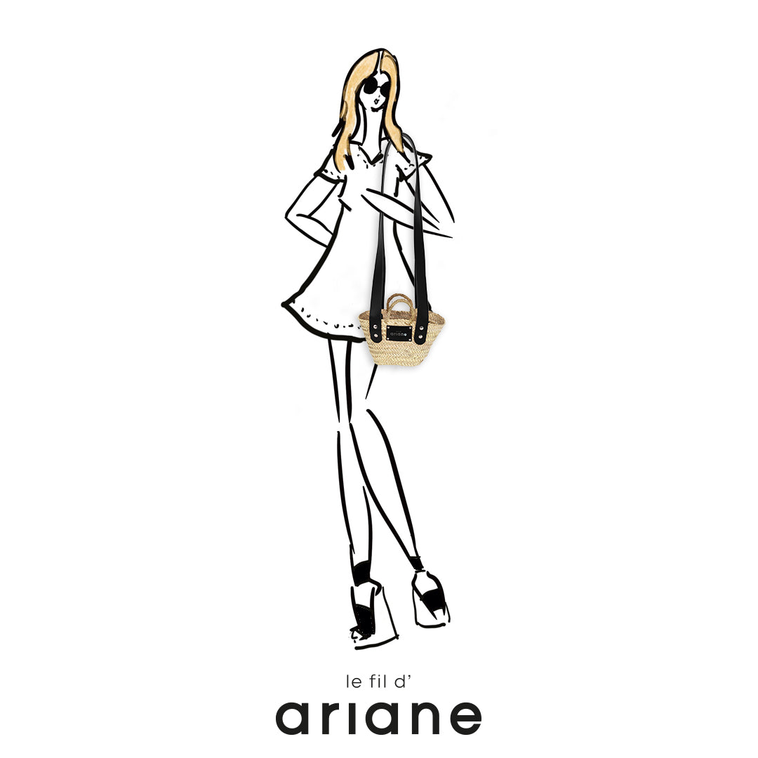 Le mini basket - Size XS - Large black handles