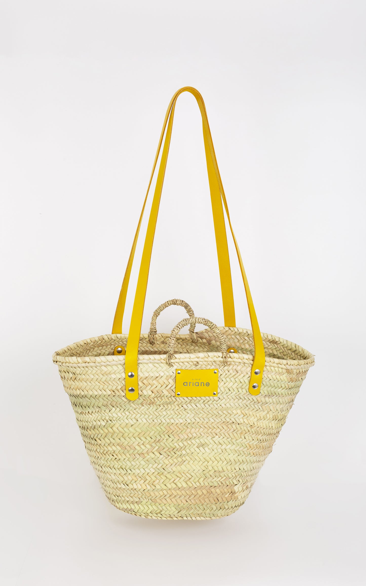 Panier THESEE - Taille L - Anses larges jaunes