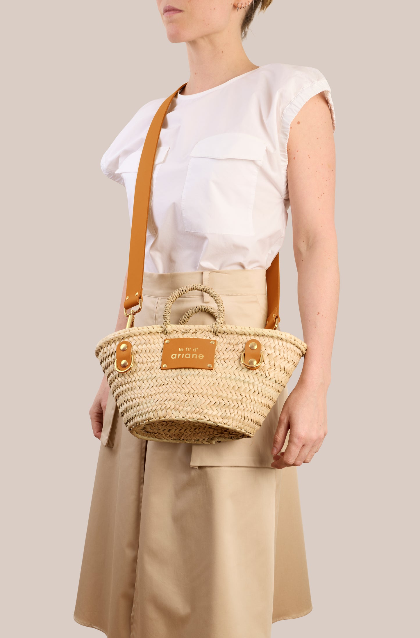 Cesta Le mini - Talla XS - Asas anchas azafrán
