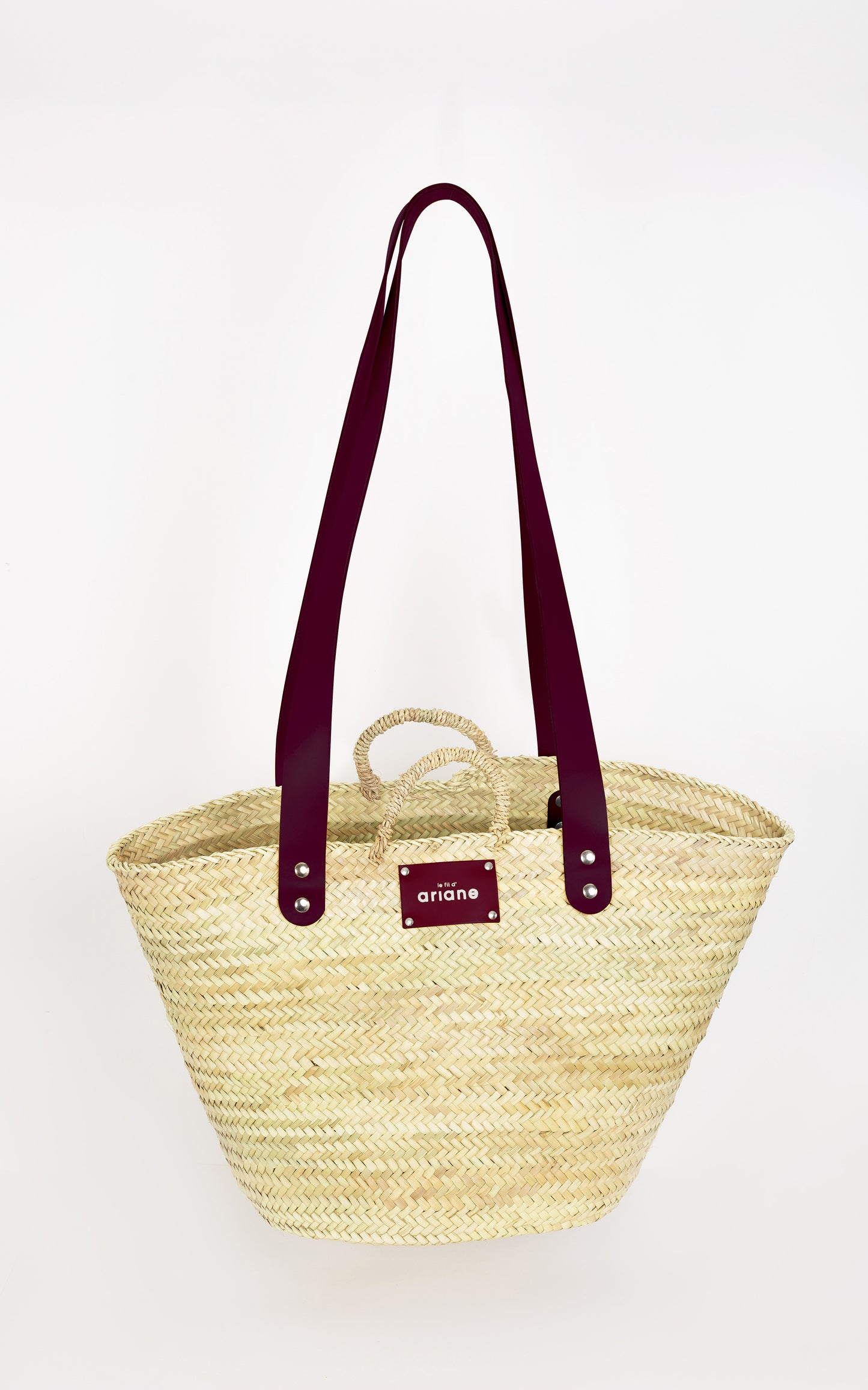 Le 48h Basket - Size XL - Wide Plum Handles