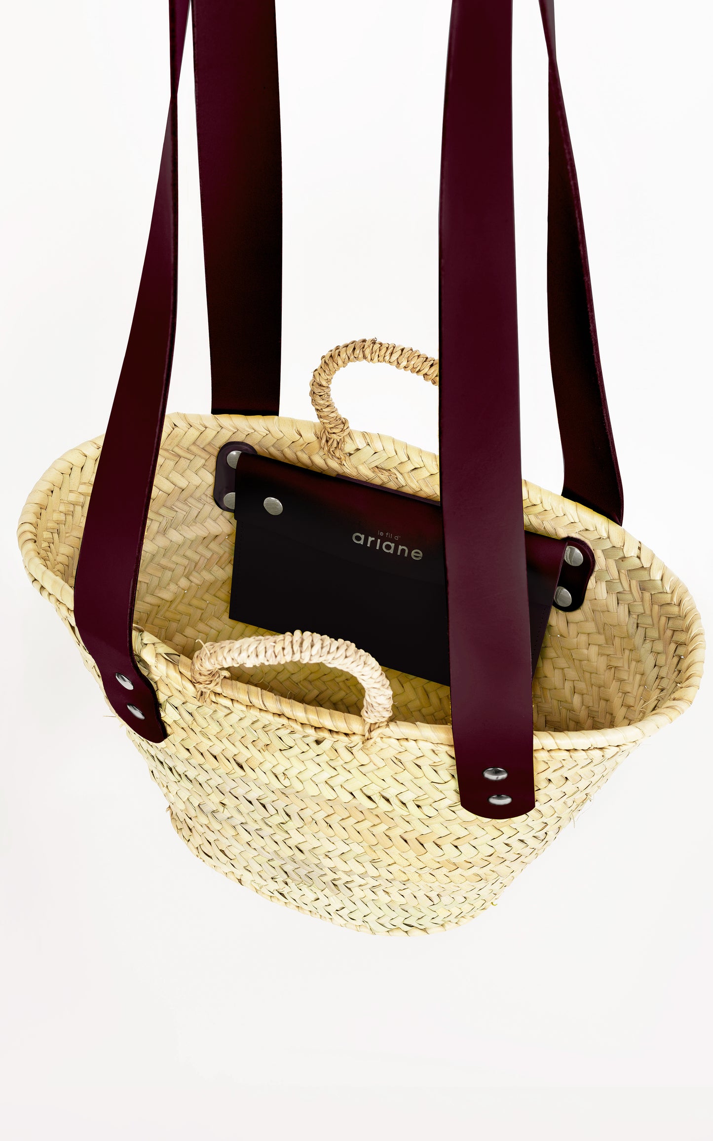 Everyday Basket - Size S - Wide plum handles