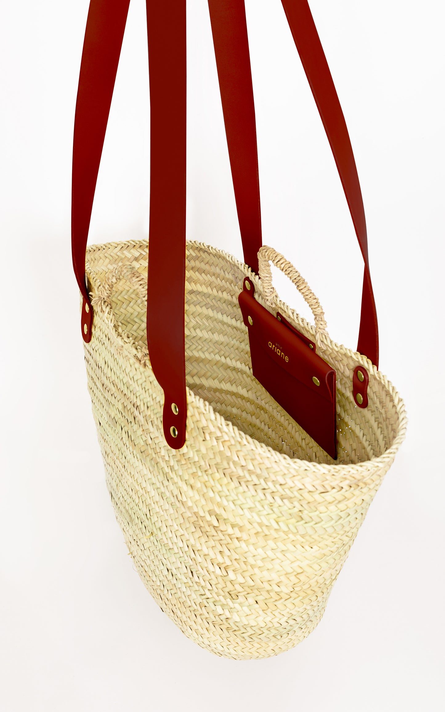 THESEE basket - Size XL - Wide handles Burgundy