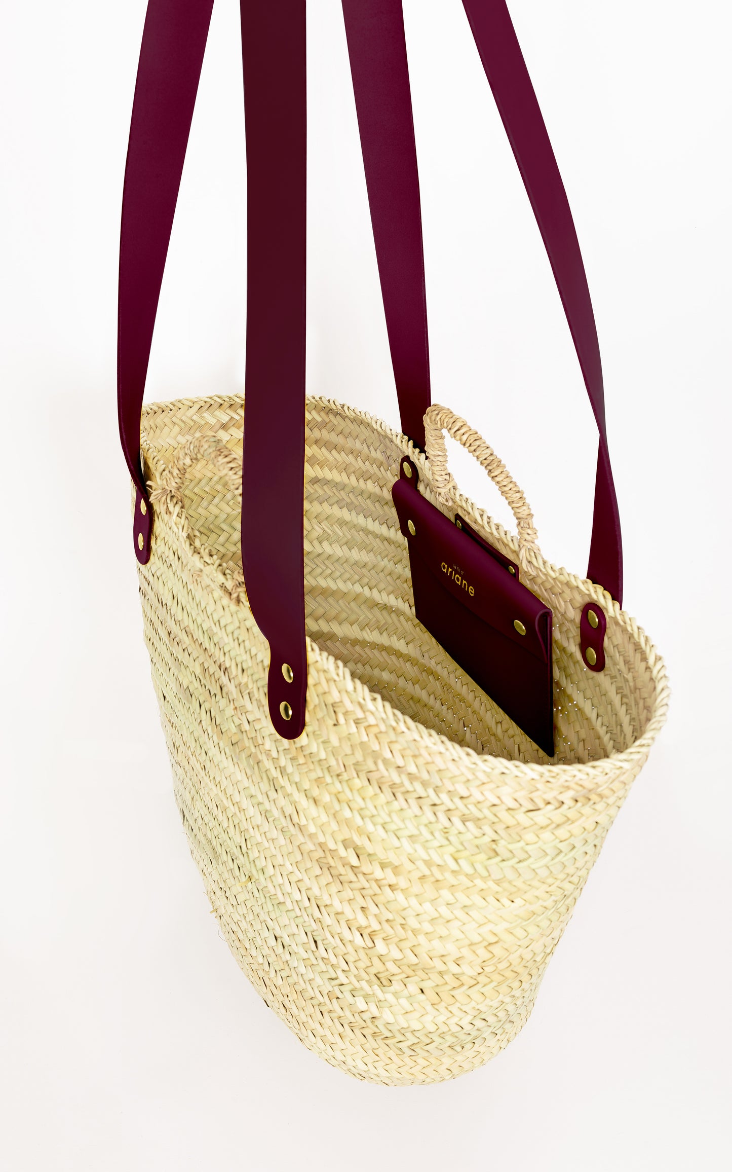Le 48h Basket - Size XL - Wide Plum Handles