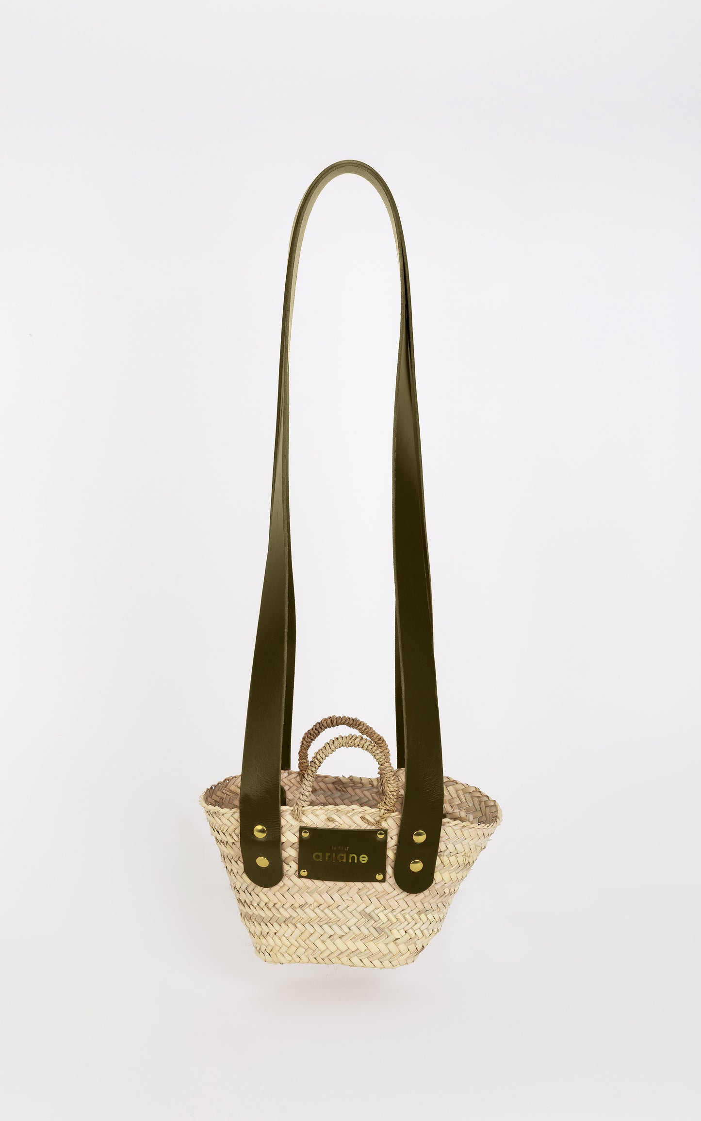 Le mini basket - Size XS - Wide khaki handles