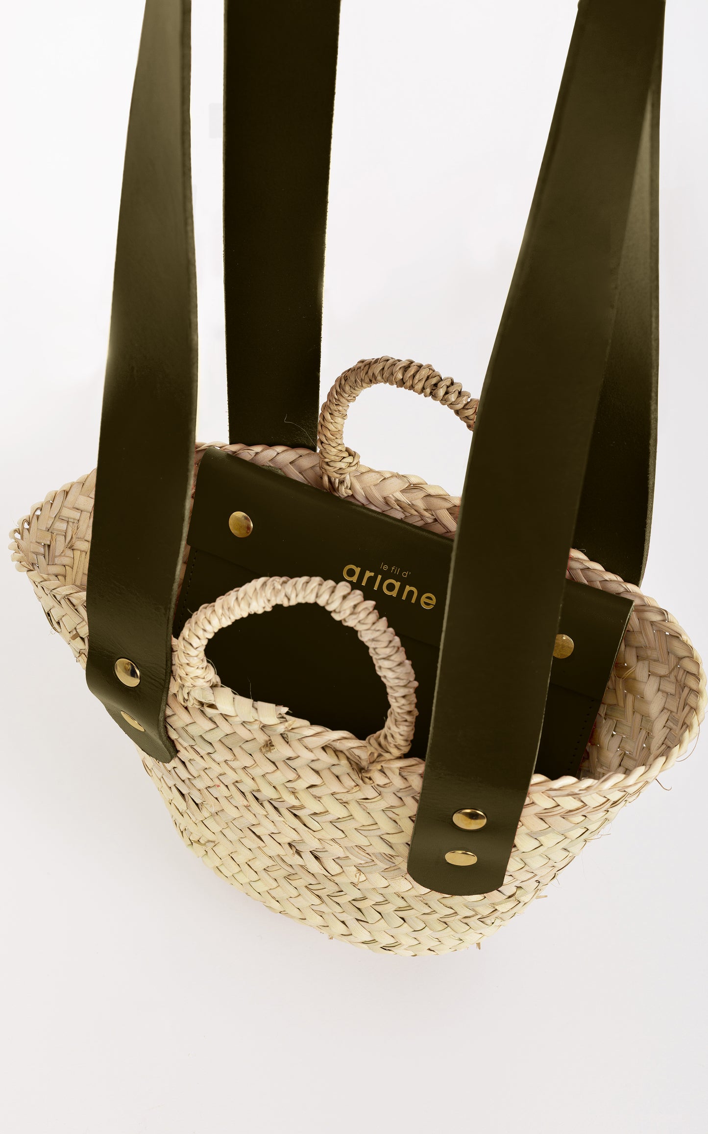 Le mini basket - Size XS - Wide khaki handles