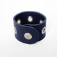 Bracelet THESEE - Taille S/M - Large Bleu marine - Oeillets