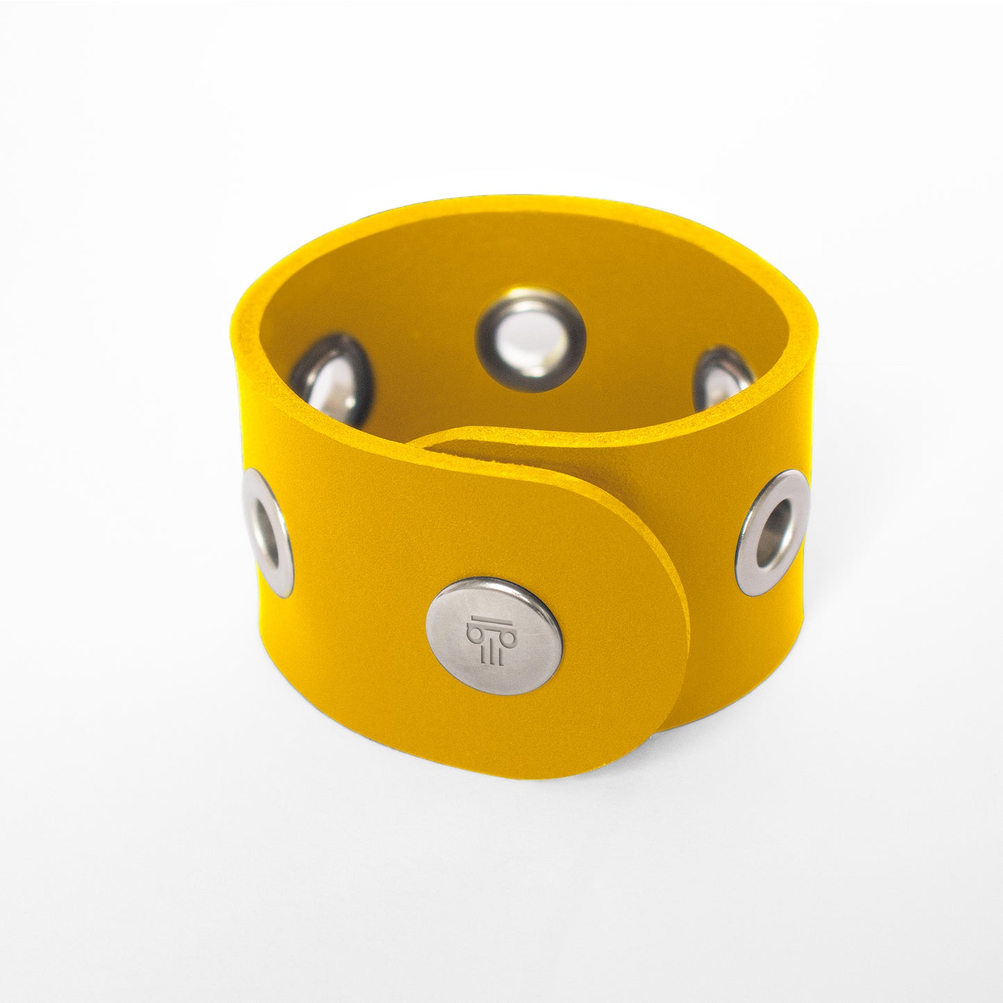Bracelet THESEE - Taille S/M - Large Jaune - Oeillets