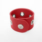 Bracelet THESEE - Taille S/M - Large Rouge - Oeillets