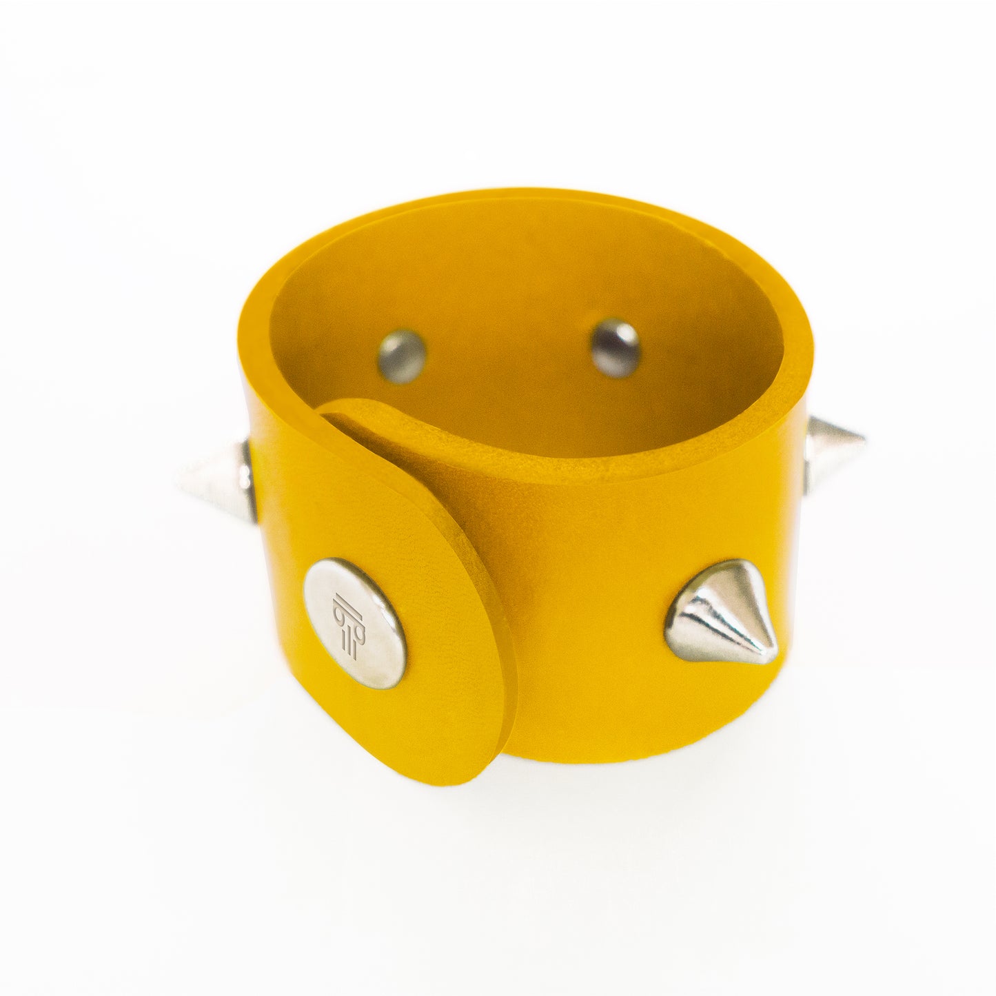 Bracelet THESEE - Taille S/M - Large Jaune - Rock Chic