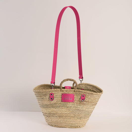 Panier Le Citadin - Taille M - Anses larges roses