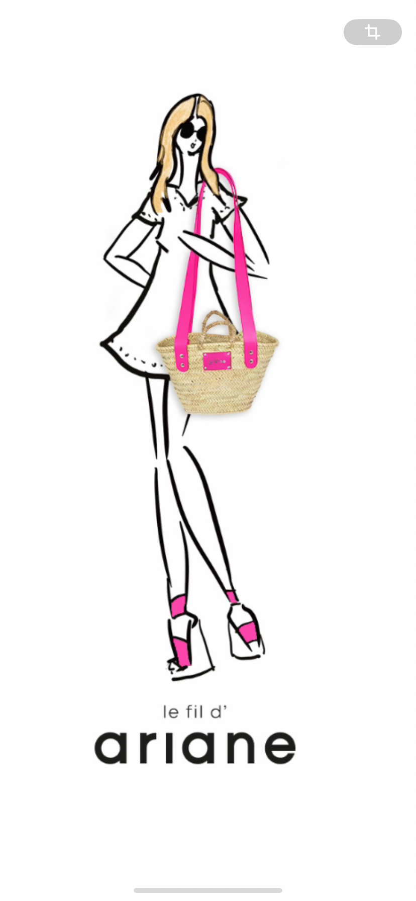 Cesta ESTAS - Talla S - Asas grandes rosa
