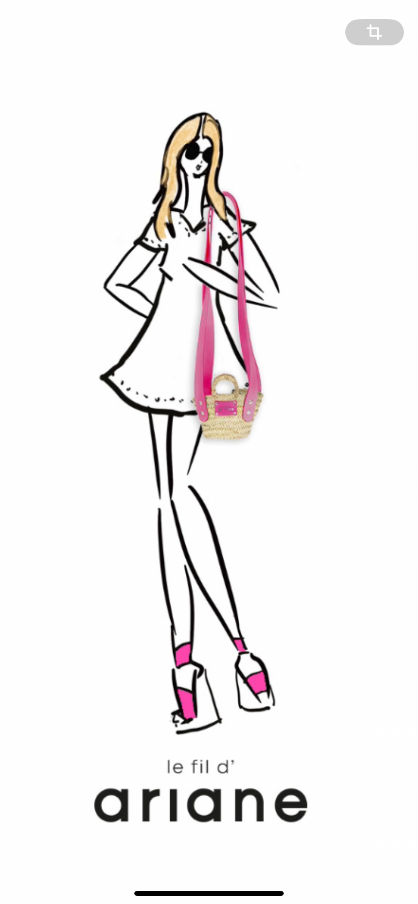 Cesta ESTAS - Talla XXS - Asas grandes rosa