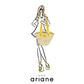 Panier THESEE - Taille L - Anses larges jaunes