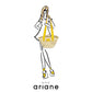 THESEE basket - Size M - Wide yellow handles
