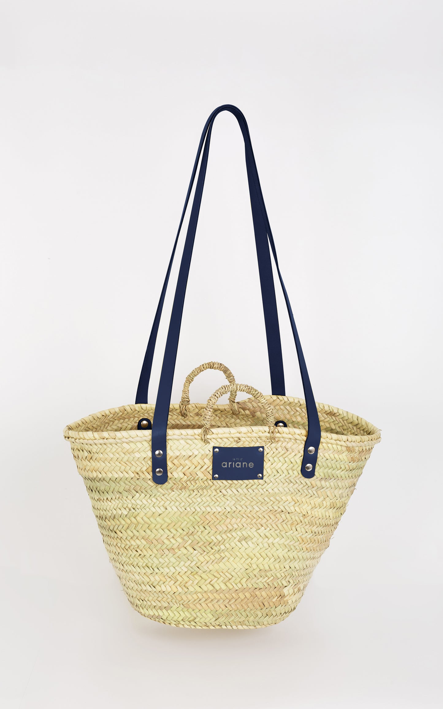 Panier THESEE - Taille L - Anses larges bleu jean