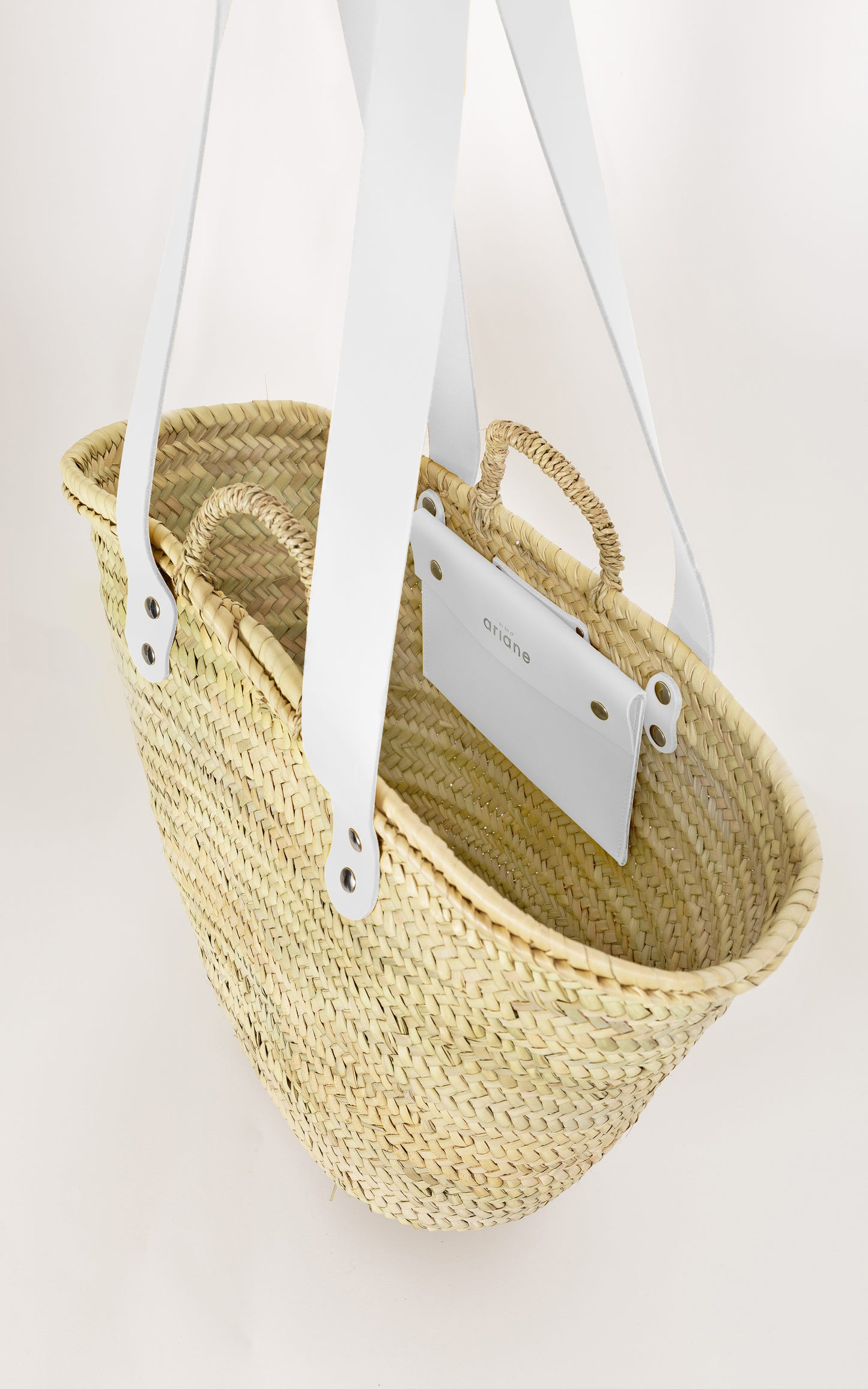 Cesta ESTOS - Talla L - Asas anchas blancas