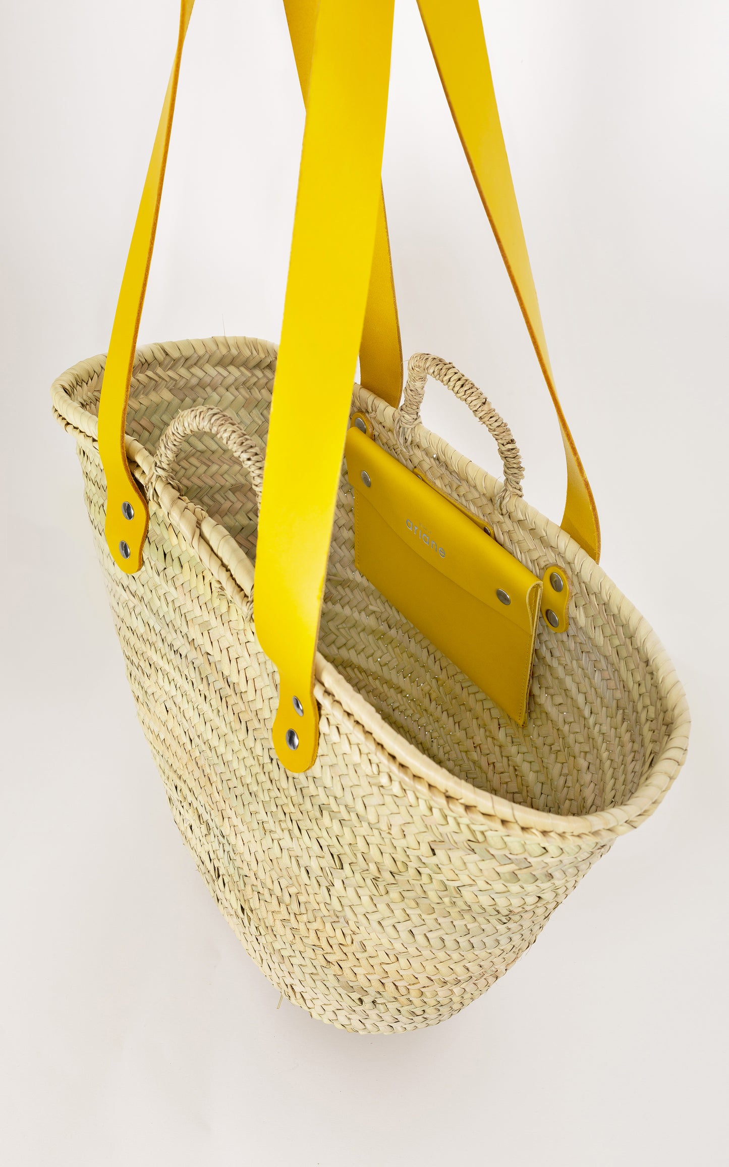 Shopping Basket - Size L - Large yellow handles