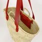THESEE basket - Size L - Wide summer red handles