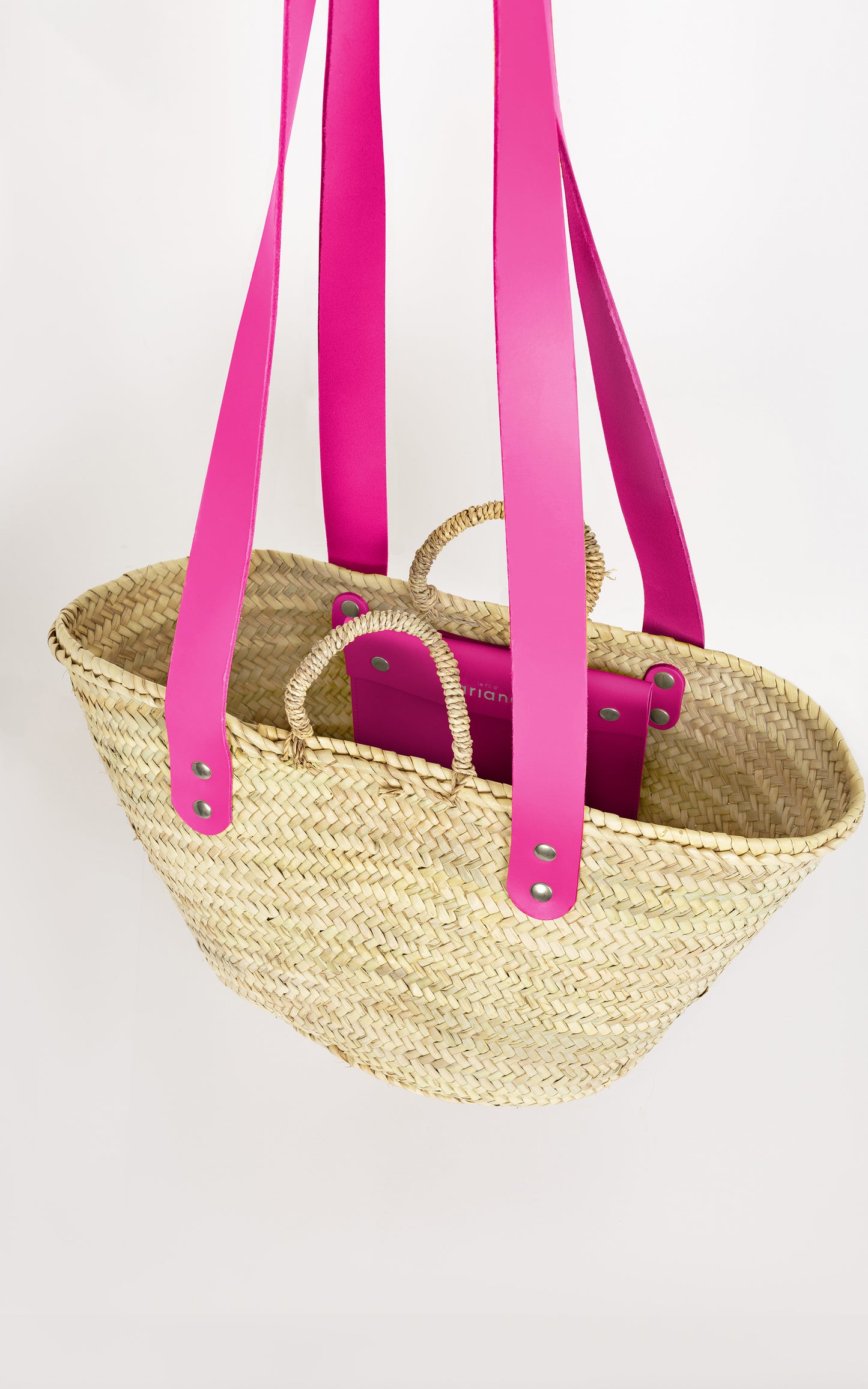 Cesta ESTAS - Talla M - Asas grandes rosa