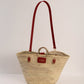 Basket The shopping - Size L - Bordeaux Handles