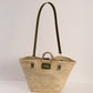 Shopping Basket - Size L - Wide khaki handles