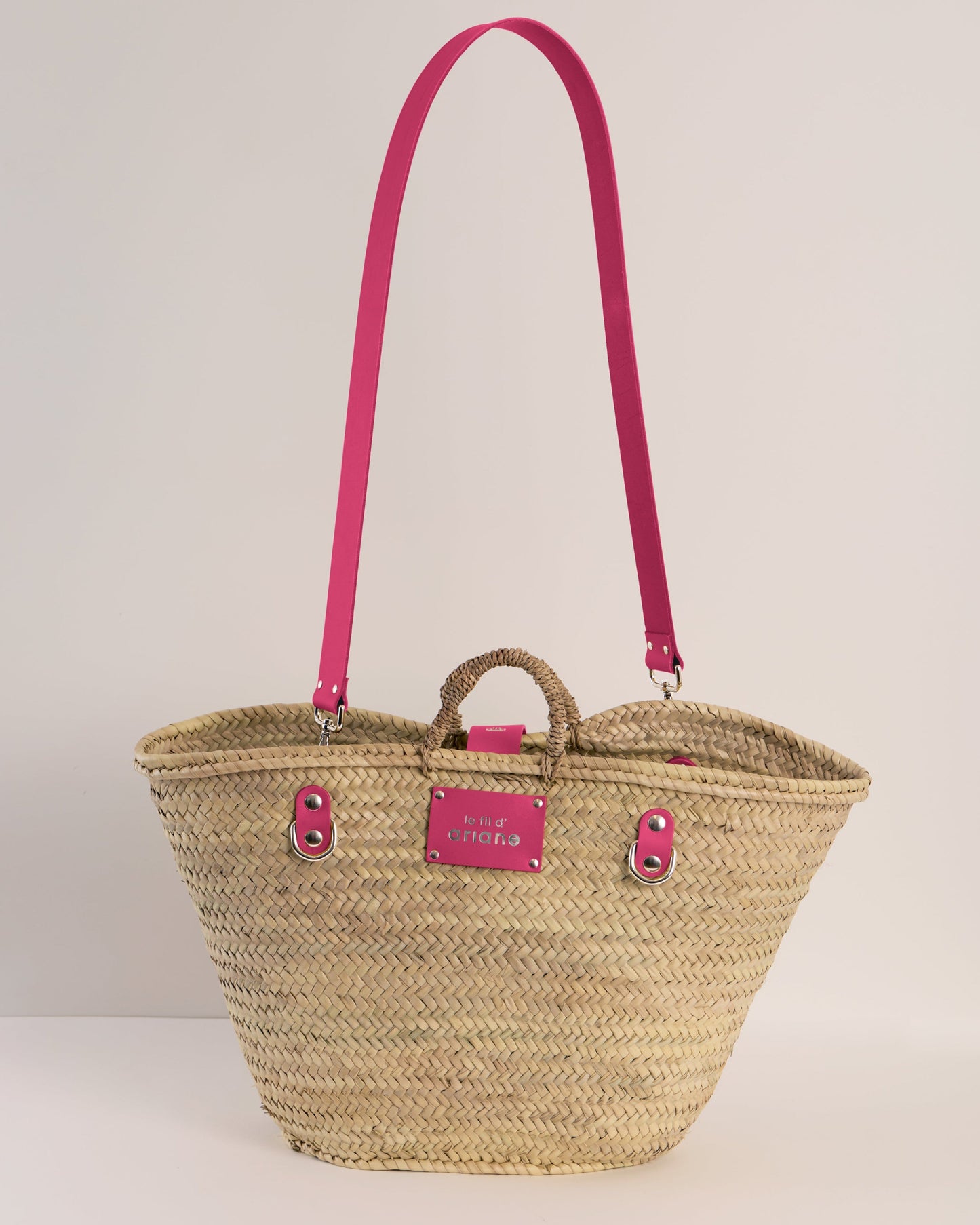 Shopping bag - Size L - Pink Handles