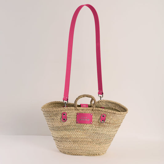Cesta El Citadino - Talla M - Asas anchas rosas