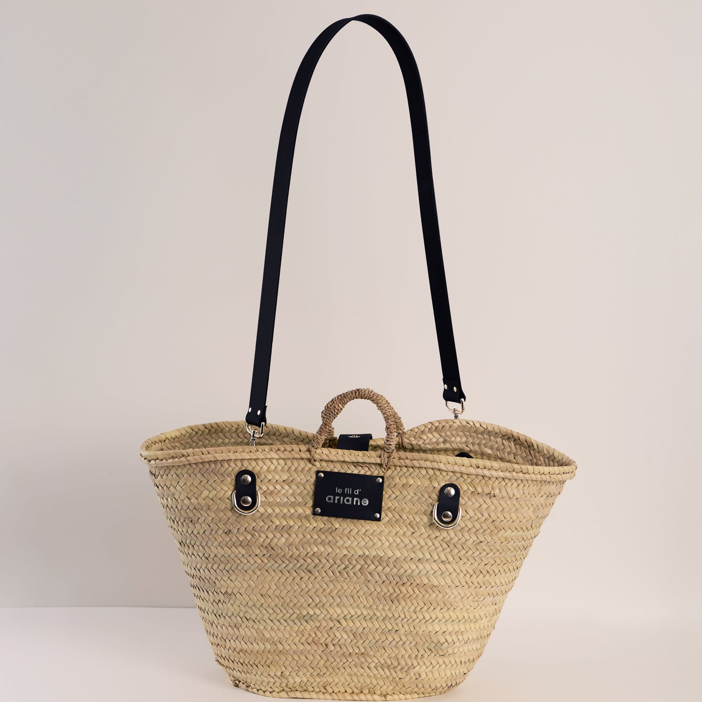 Shopping Basket - Size L - Wide Black Handles