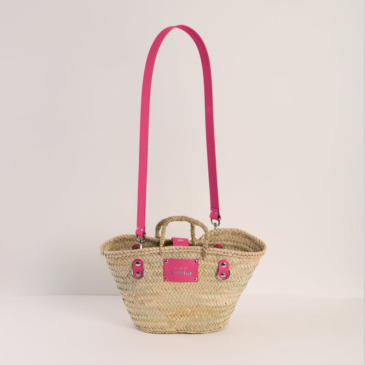 Cesta El día a día - Talla S - Asas anchas rosas