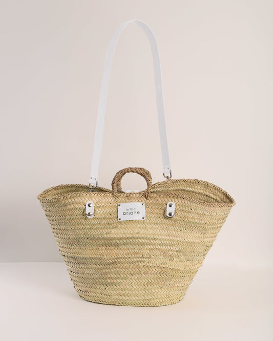 Panier Le 48h - Taille XL - Anses Larges - Blanches