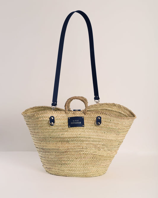 Panier Le 48h - Taille XL - Anses Larges - Bleu marine