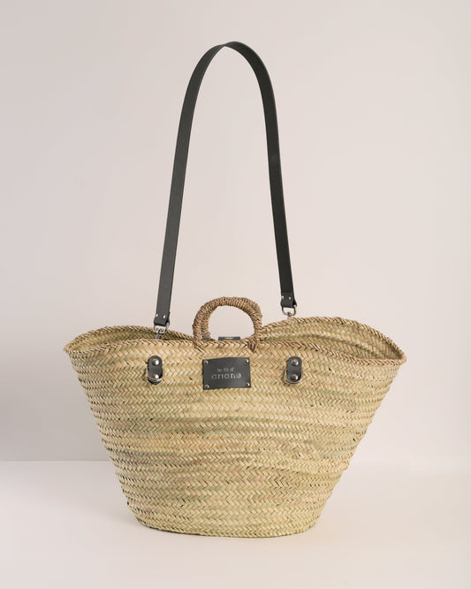 Panier Le 48h - Taille XL - Anses larges Grises