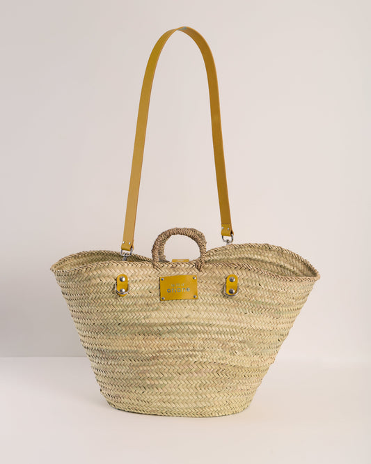Panier Le 48h - Taille XL - Anses Larges - Jaune