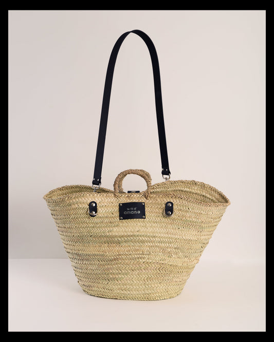Panier Le 48h - Taille XL - Anses larges Noires