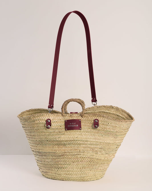 Panier Le 48h - Taille XL - Anses larges Prune