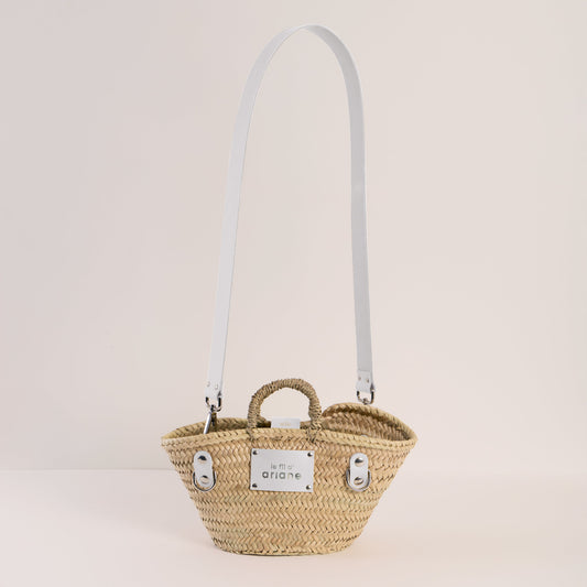 Cesta La mini - Talla XS - Asas anchas blancas