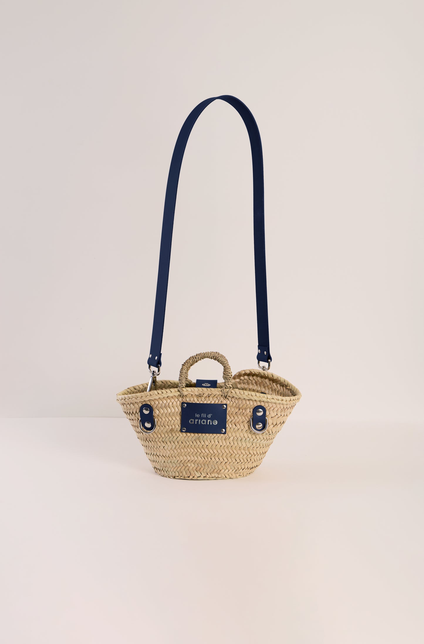 Panier Le mini - Taille XS - Anses larges bleu marine