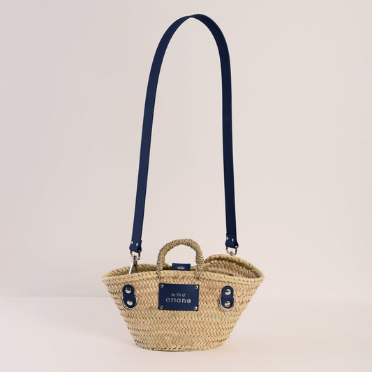 Cesta El mini - Talla XS - Asas anchas azul marino
