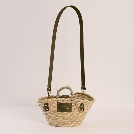 Cesta La mini - Talla XS - Asas anchas caqui