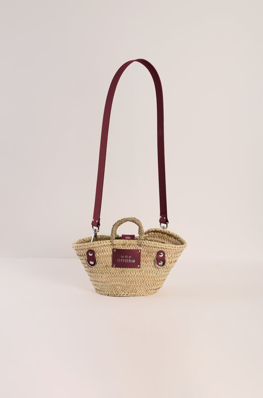 Cesta El mini - Talla XS - Asas anchas Ciruela