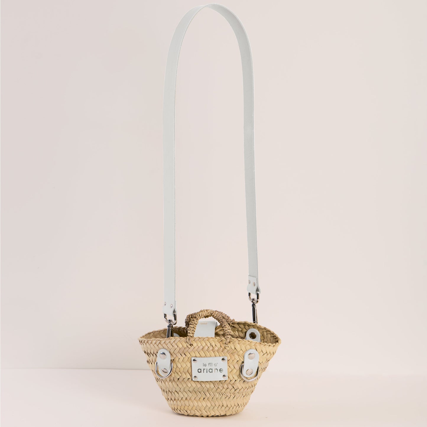 Cesta La diminuta - Talla XXS - Asas anchas blancas