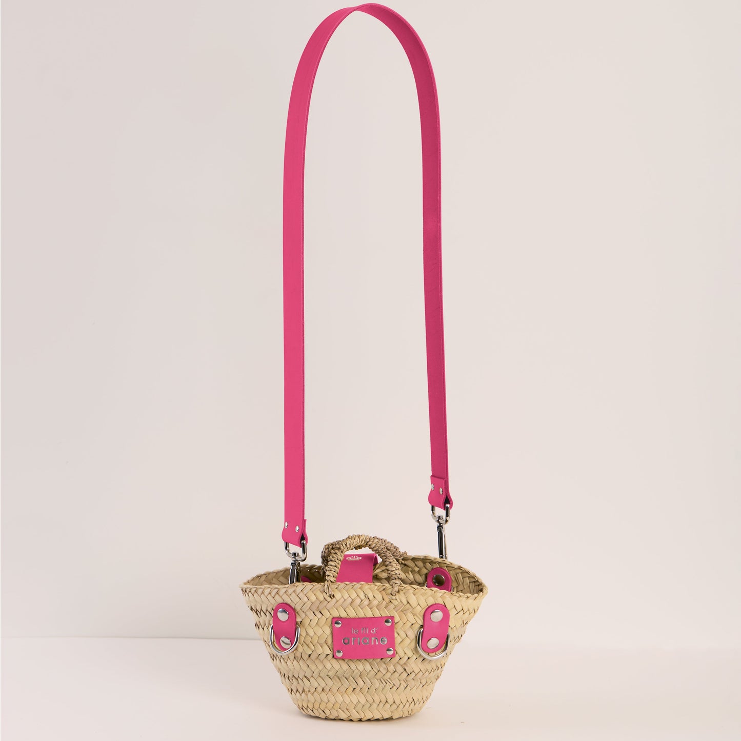 Cesta La pequeñita - Talla XXS - Asas anchas rosas