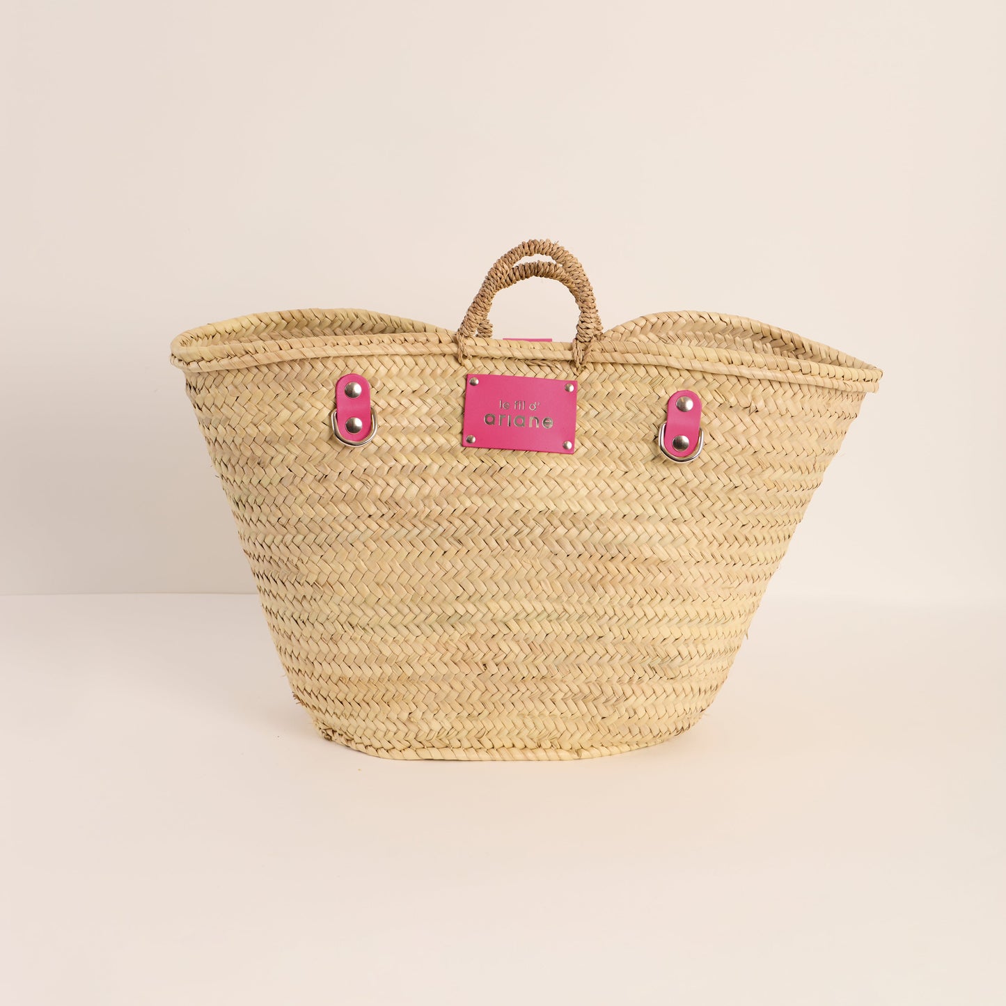 Shopping bag - Size L - Pink Handles