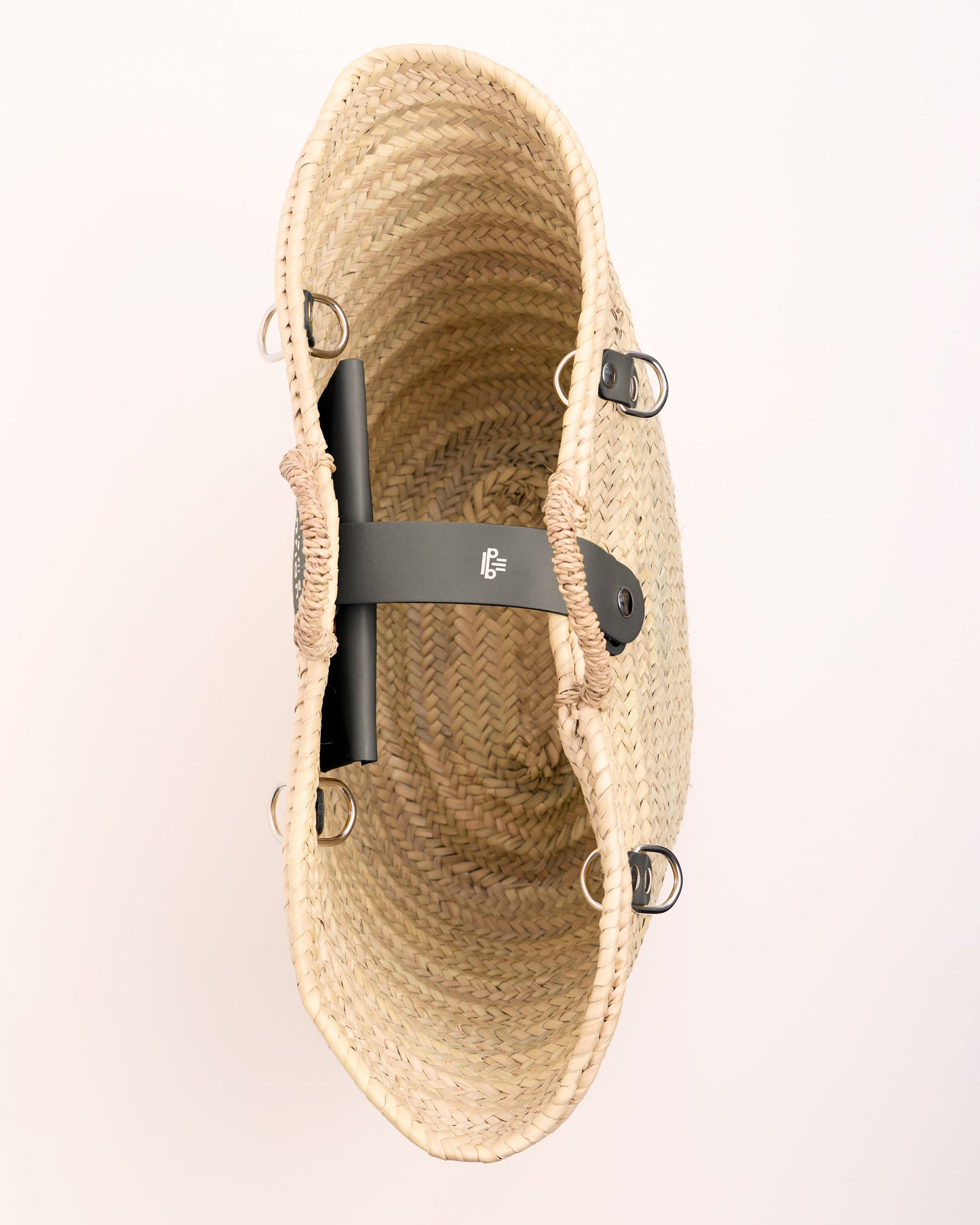 Panier Le shopping - Taille L - Anses larges Grises
