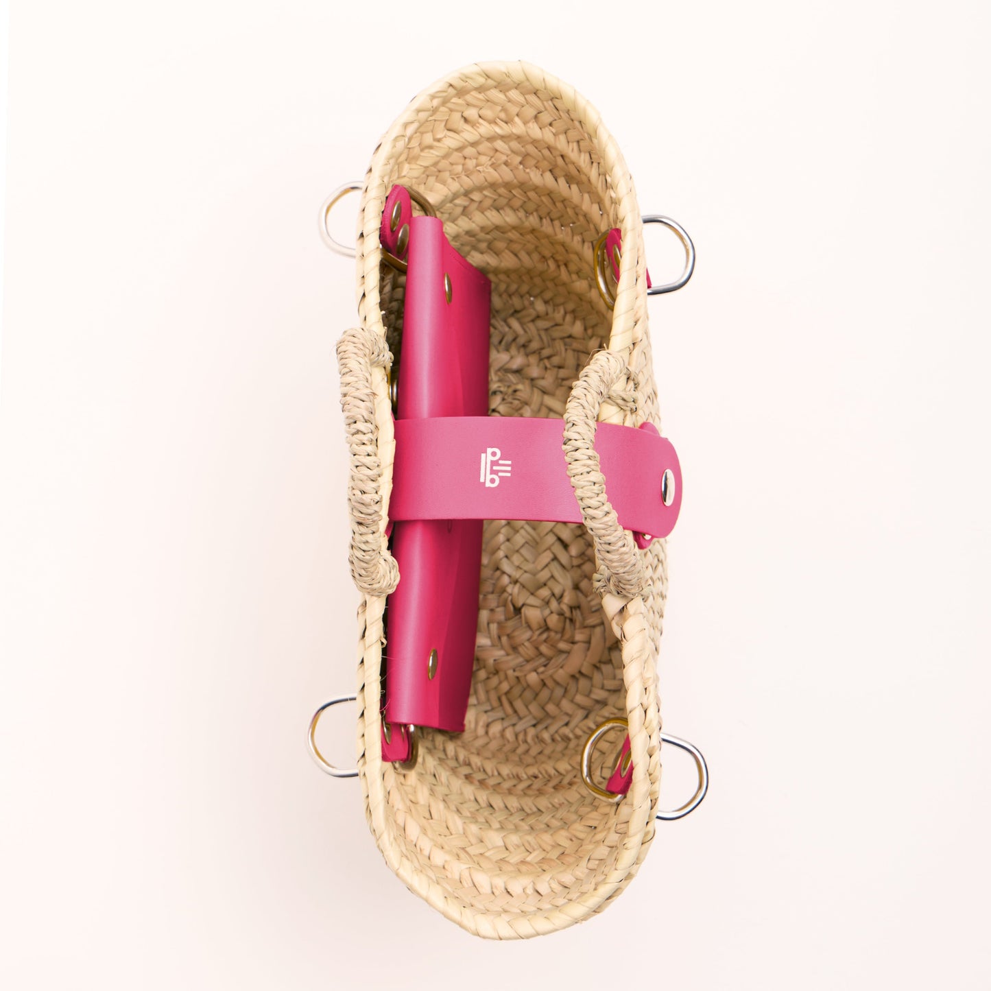 Cesta La mini - Talla XS - Asas anchas rosas