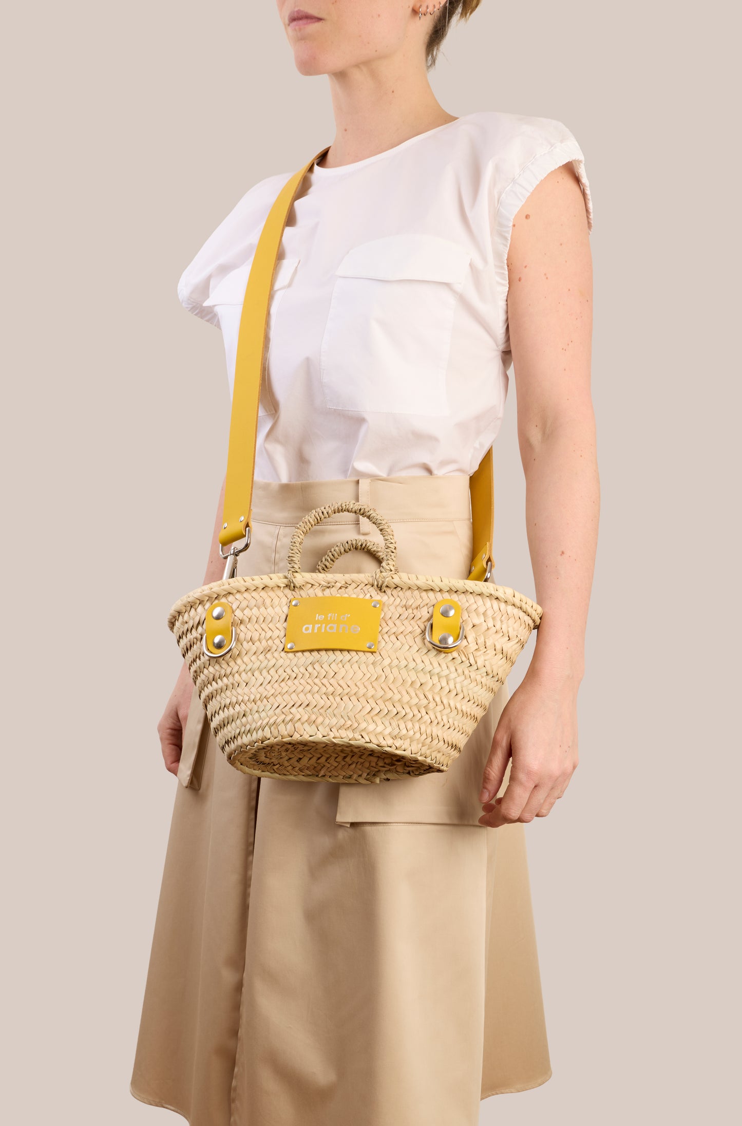 Cesta Le mini - Talla XS - Asas anchas amarillas
