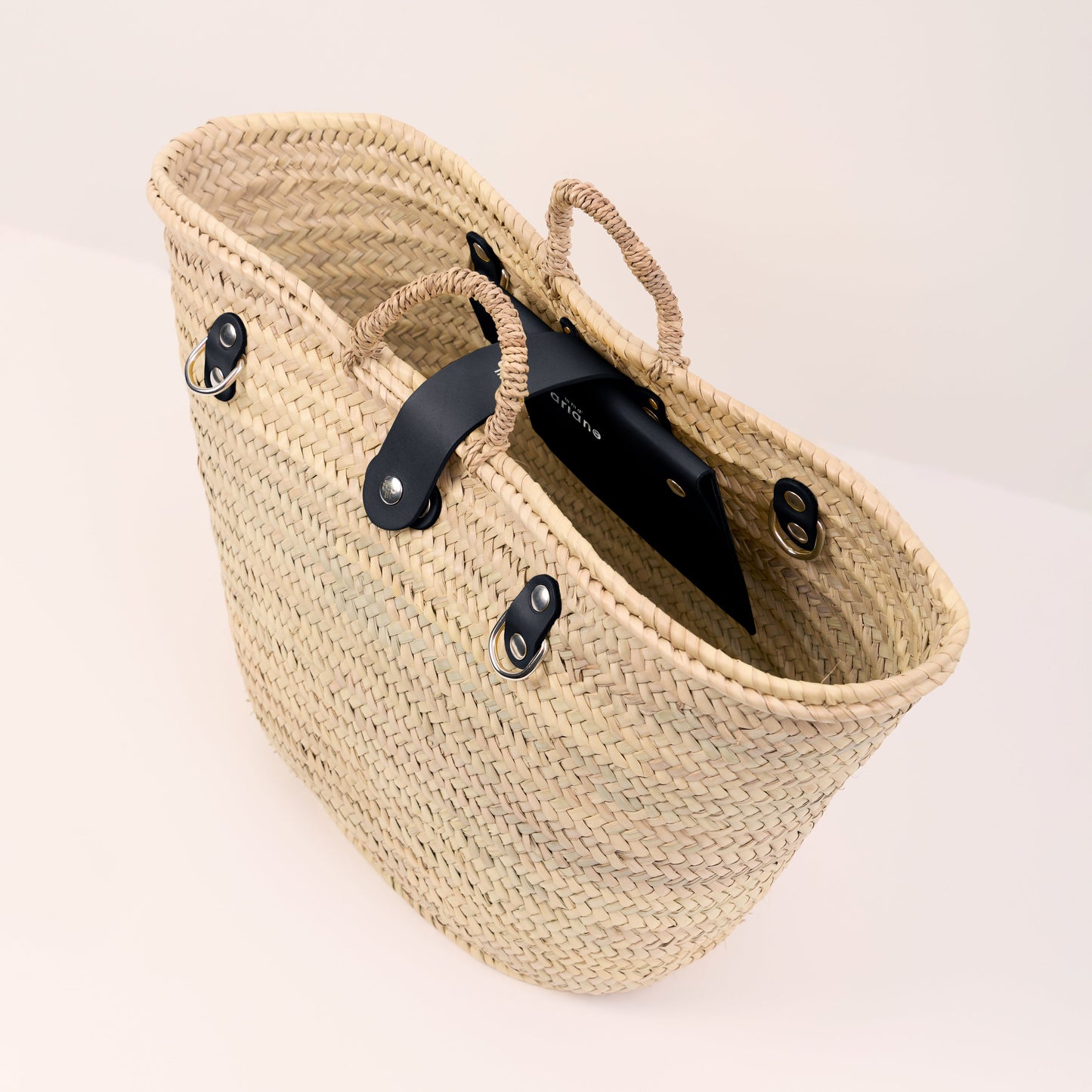 Shopping Basket - Size L - Wide Black Handles